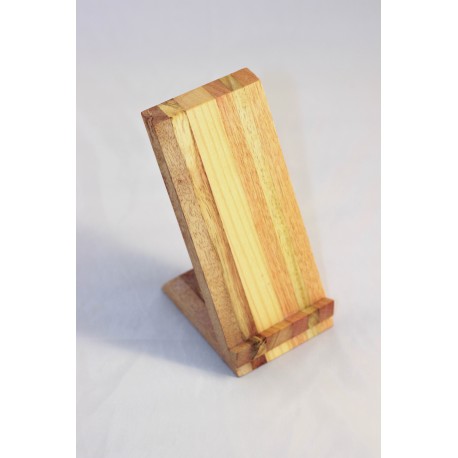 Unikatno leseno stojalo za telefon