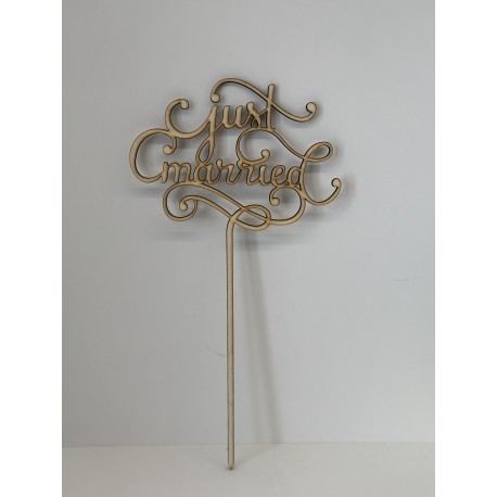 Lesen topper za torto Just married